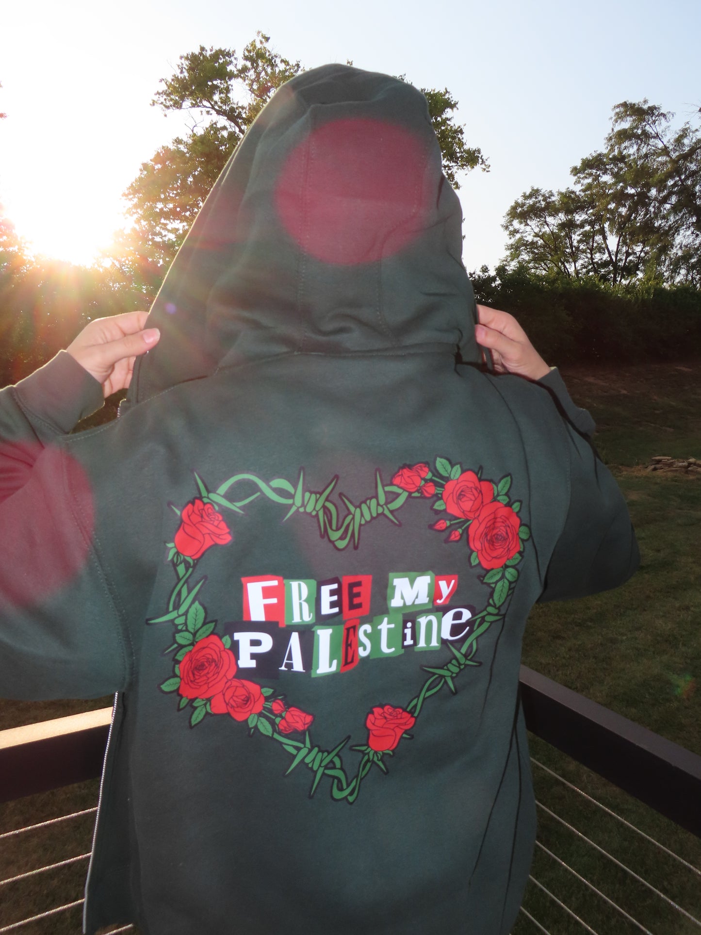 Free my Palestine Zip Up